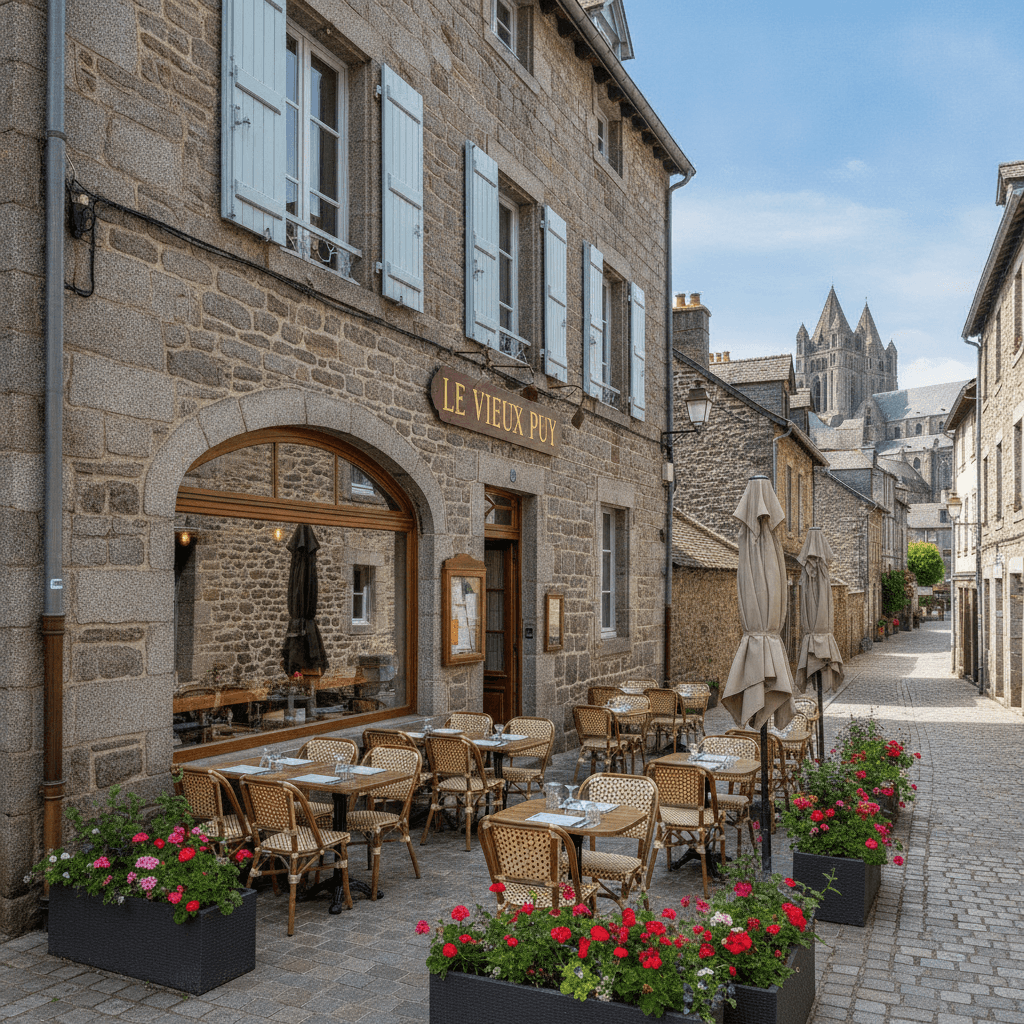 Restaurant 130m² à Le Puy-En-Velay : terrasse - extraction - Image 1