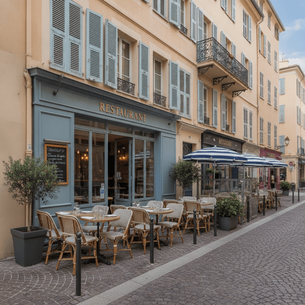 Restaurant 70m² à Nice : terrasse - extraction - Image 1