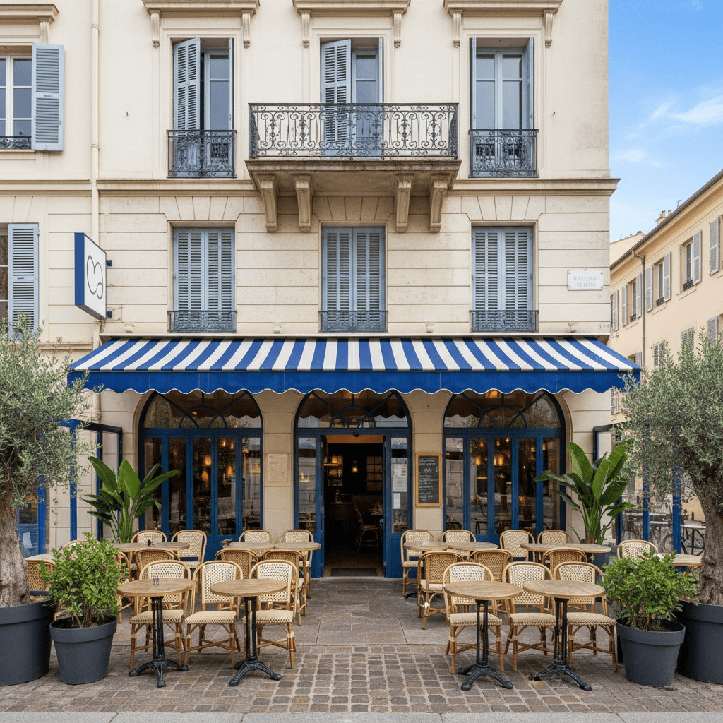 Restaurant 110m² à Nice : terrasse - licence IV