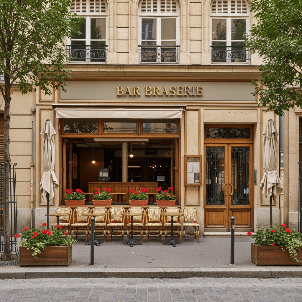 Bar-brasserie 100m² à Lyon : terrasse - licence IV