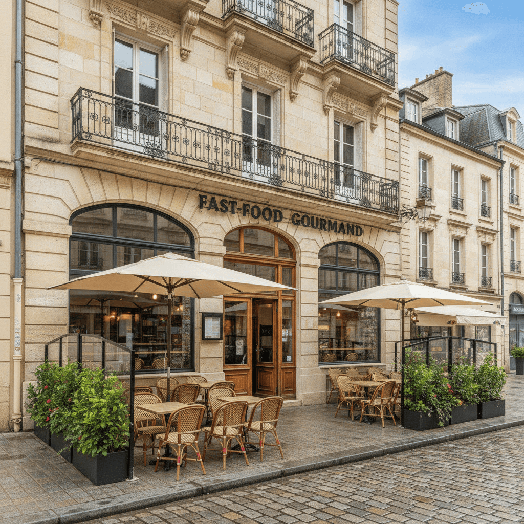 Fast-food 103m² à Clermont-Ferrand : terrasse - licence IV