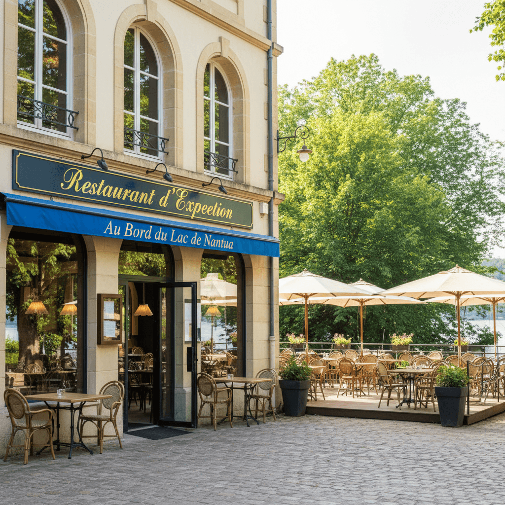 Restaurant 328m² à Nantua : terrasse - licence IV - Image 1