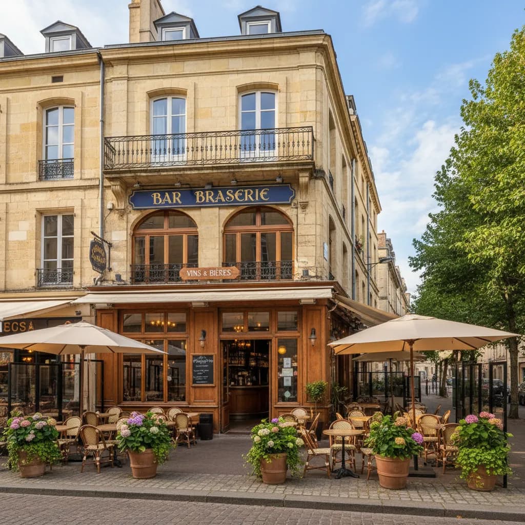 Bar-brasserie à Bordeaux : terrasse - licence IV - Image 1