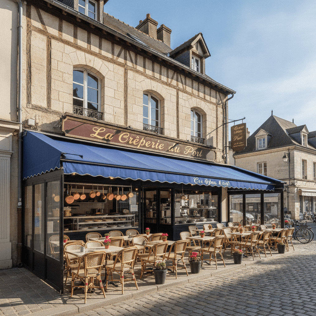 Restaurant à Caen : terrasse - cuisine équipée - Image 1
