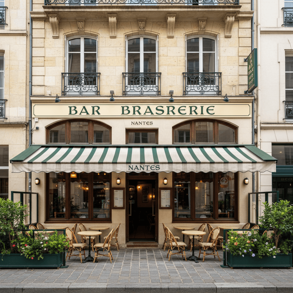 Bar-brasserie 95m² à Nantes : terrasse - licence IV