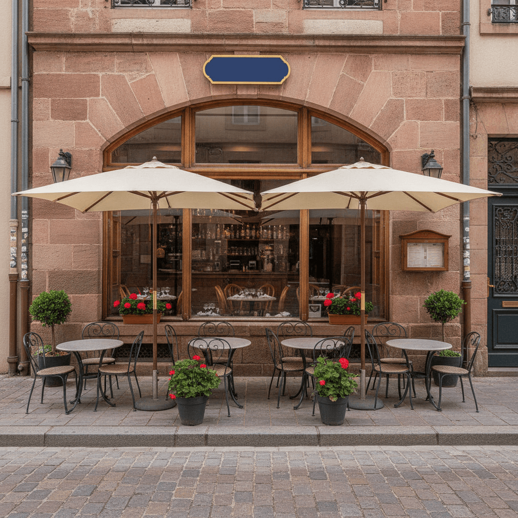 Restaurant 200m² à Strasbourg : terrasse - licence IV