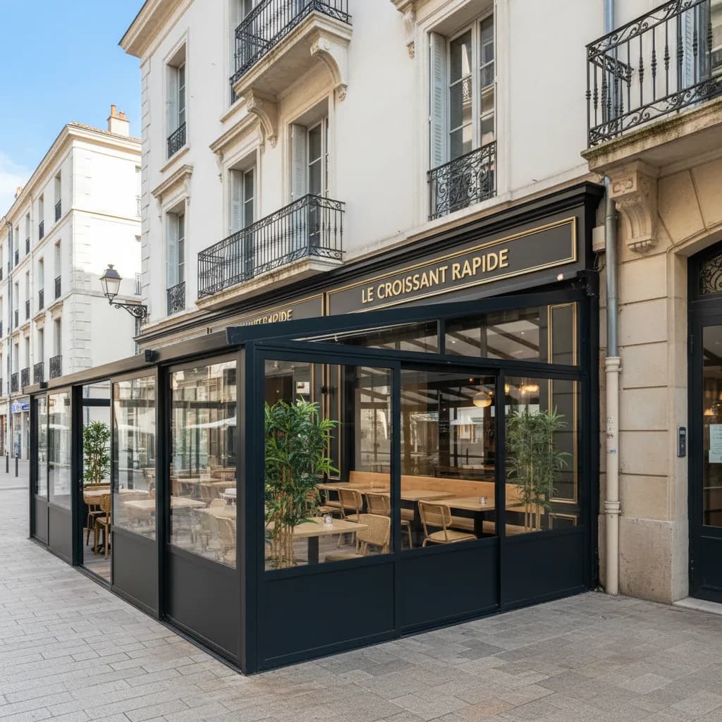 Fast-food 106m² à Montpellier : terrasse - extraction - Image 1
