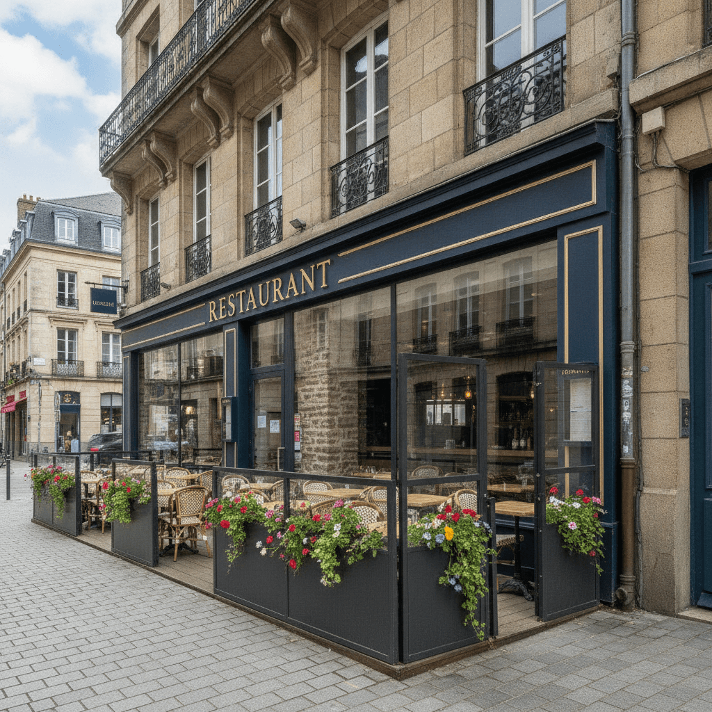Restaurant 160m² à Nantes : terrasse - licence IV