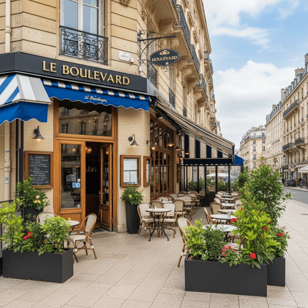 Restaurant 30 couverts à Boulogne-Billancourt : terrasse - extraction - Image 1