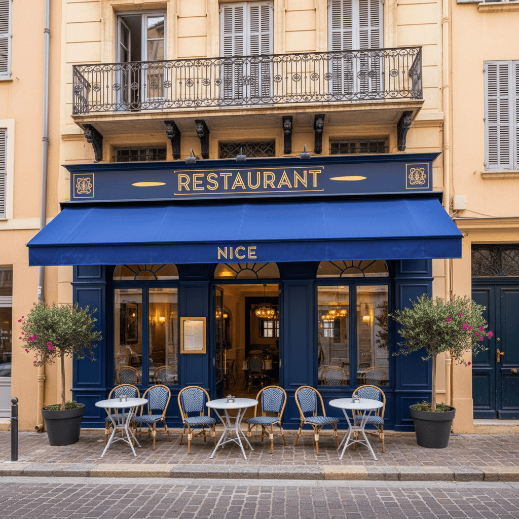 Restaurant à Nice : terrasse - licence IV