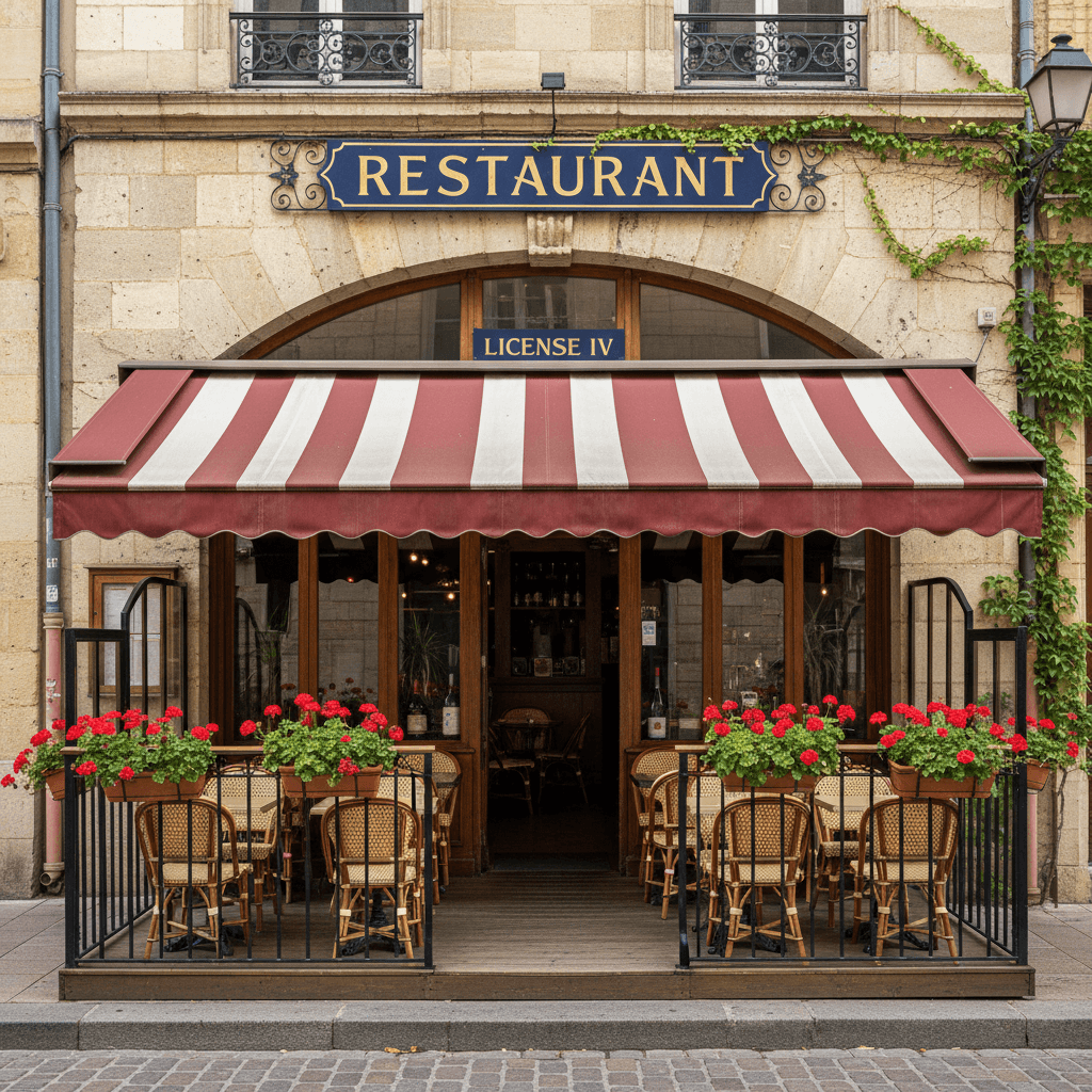 Restaurant 170m² à Bordeaux : terrasse - licence IV