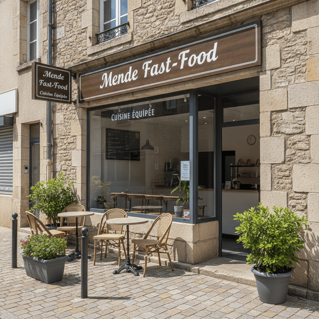 Fast-food 100m² à Mende : cuisine équipée - Image 1