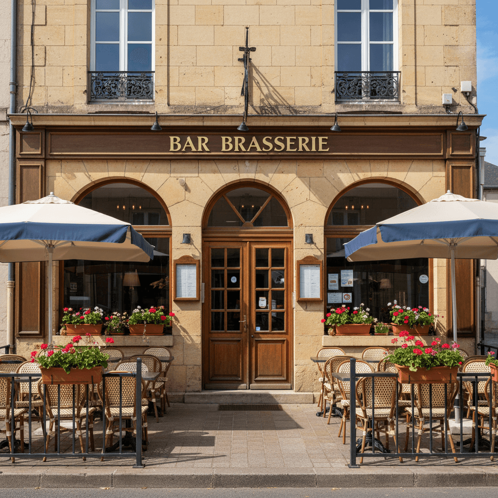 Bar-brasserie à Mont-De-Marsan : terrasse - licence IV - Image 1