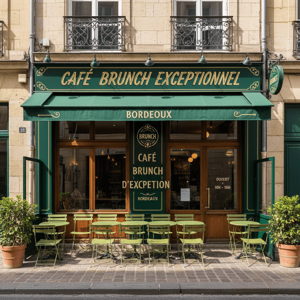 Bar-brasserie à Bordeaux : terrasse