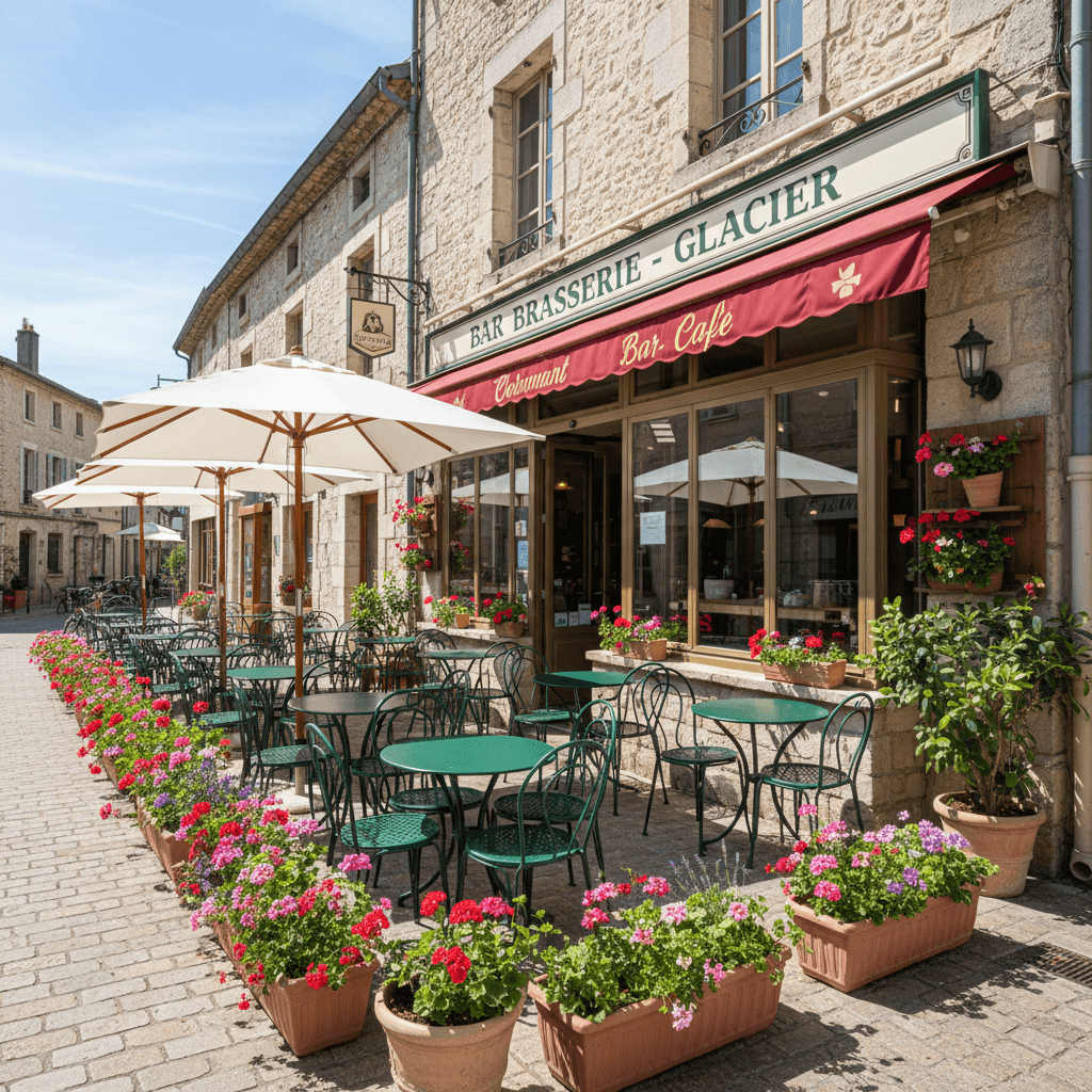 Bar-brasserie 35m² à Les Vans : terrasse - licence IV - Image 1