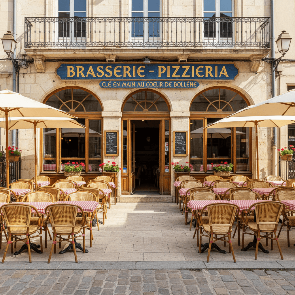 Bar-brasserie 200m² à Vaucluse : terrasse - licence IV - Image 1