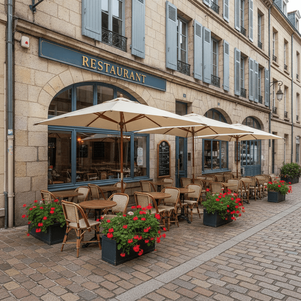 Restaurant 205m² à Nantes : terrasse - licence IV
