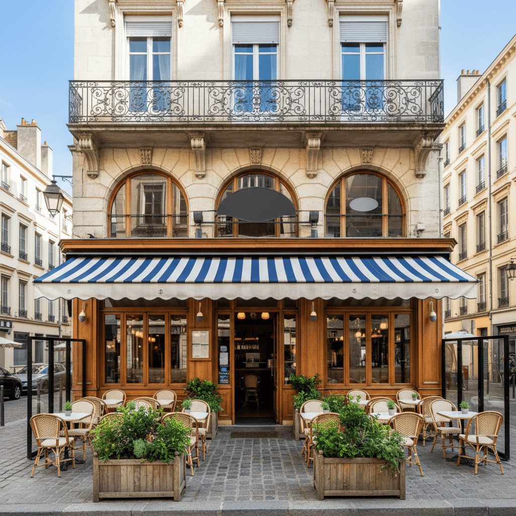 Restaurant 197m² à Lyon : terrasse - licence IV