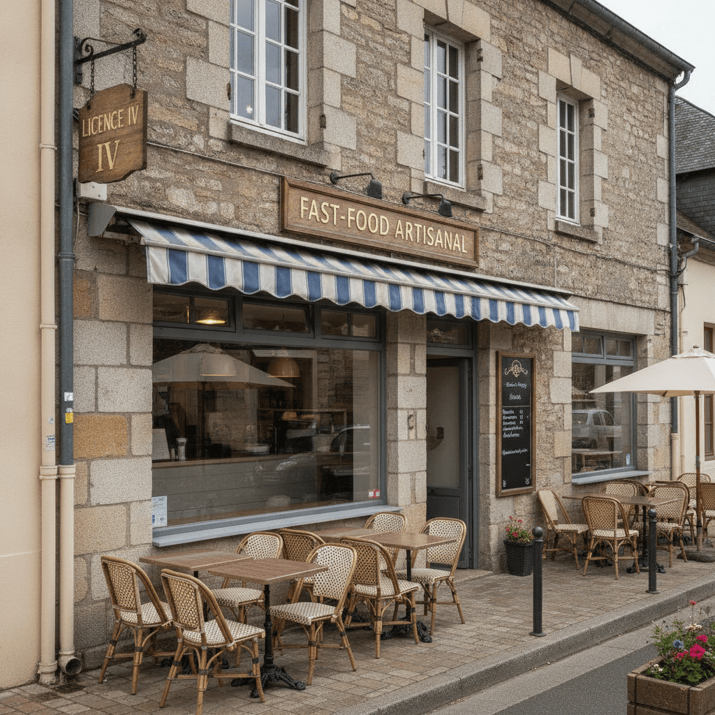 Fast-food à Saint-André : terrasse - licence IV - Image 1