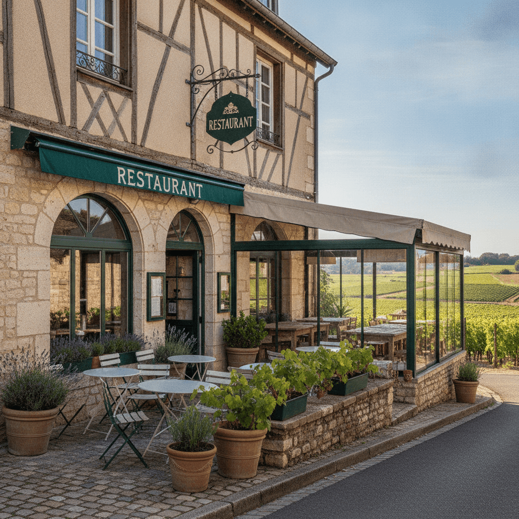 Restaurant 144m² à Volnay : terrasse - licence IV - Image 1