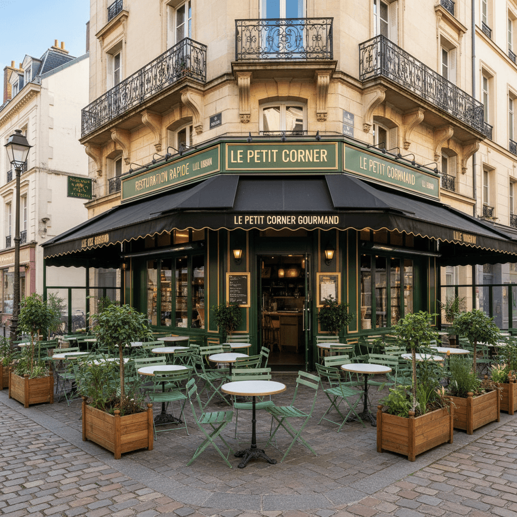 Fast-food 70m² à Lille : terrasse - extraction