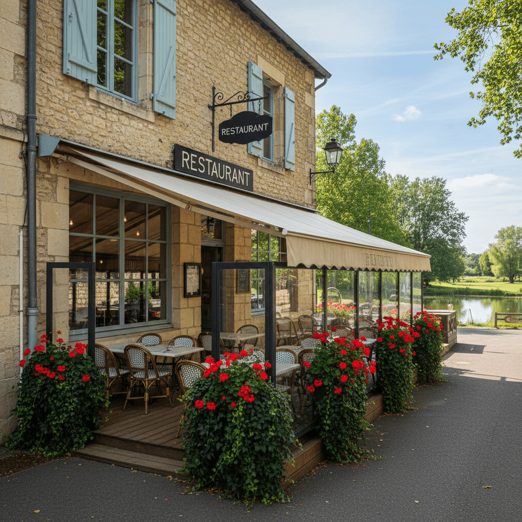 Restaurant 150m² à Gevrey-Chambertin : terrasse - licence IV - Image 1