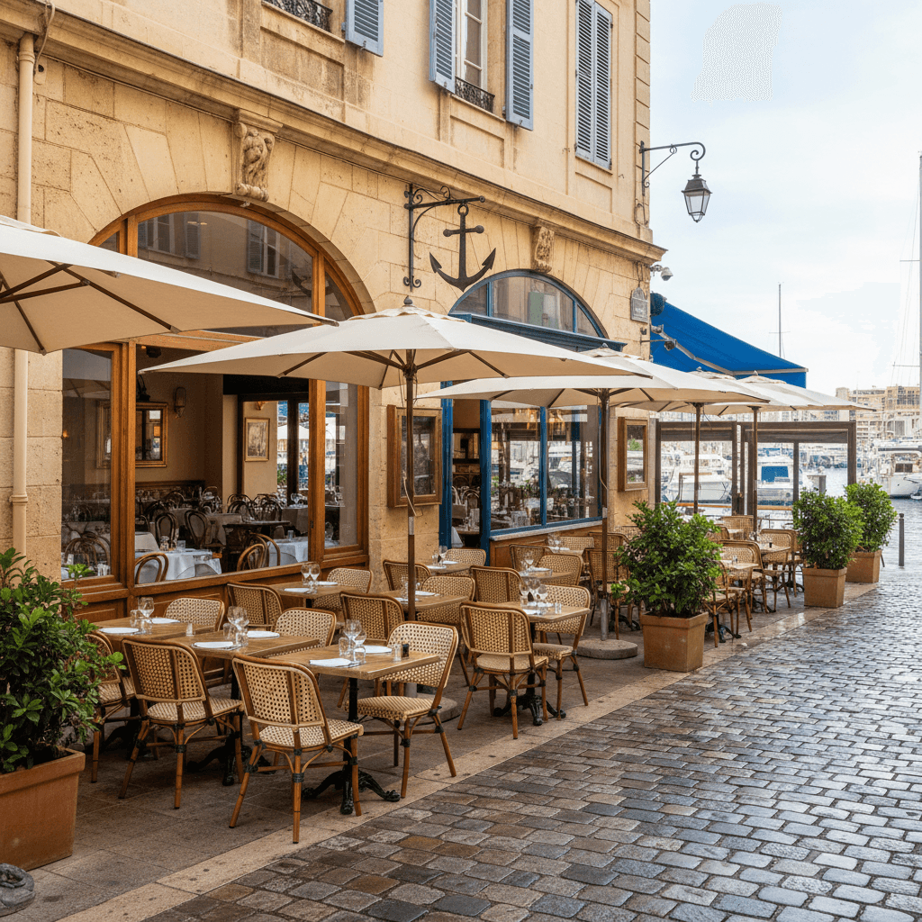 Restaurant 150m² à Marseille : terrasse - extraction - Image 1