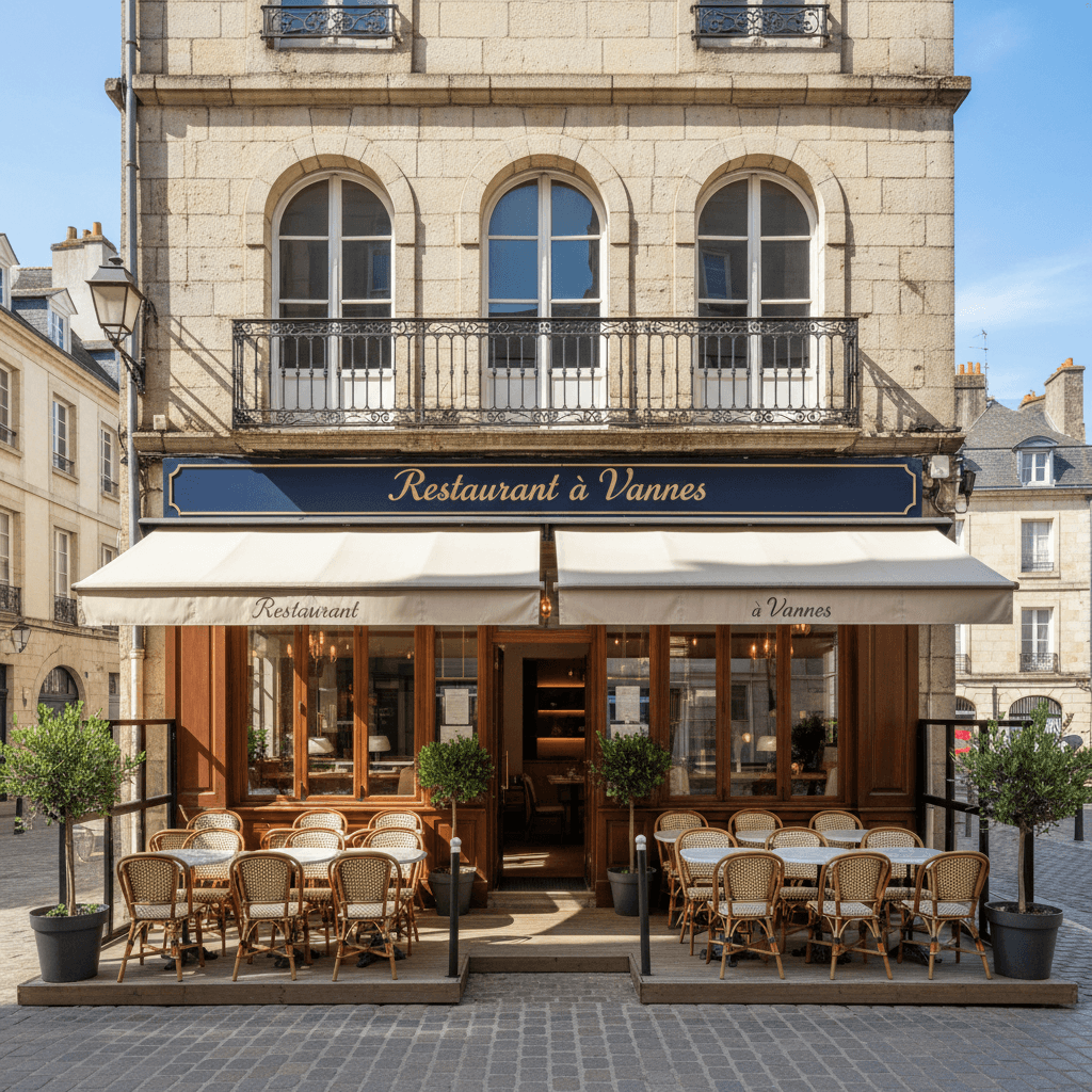 Restaurant à Vannes : terrasse - extraction - Image 1