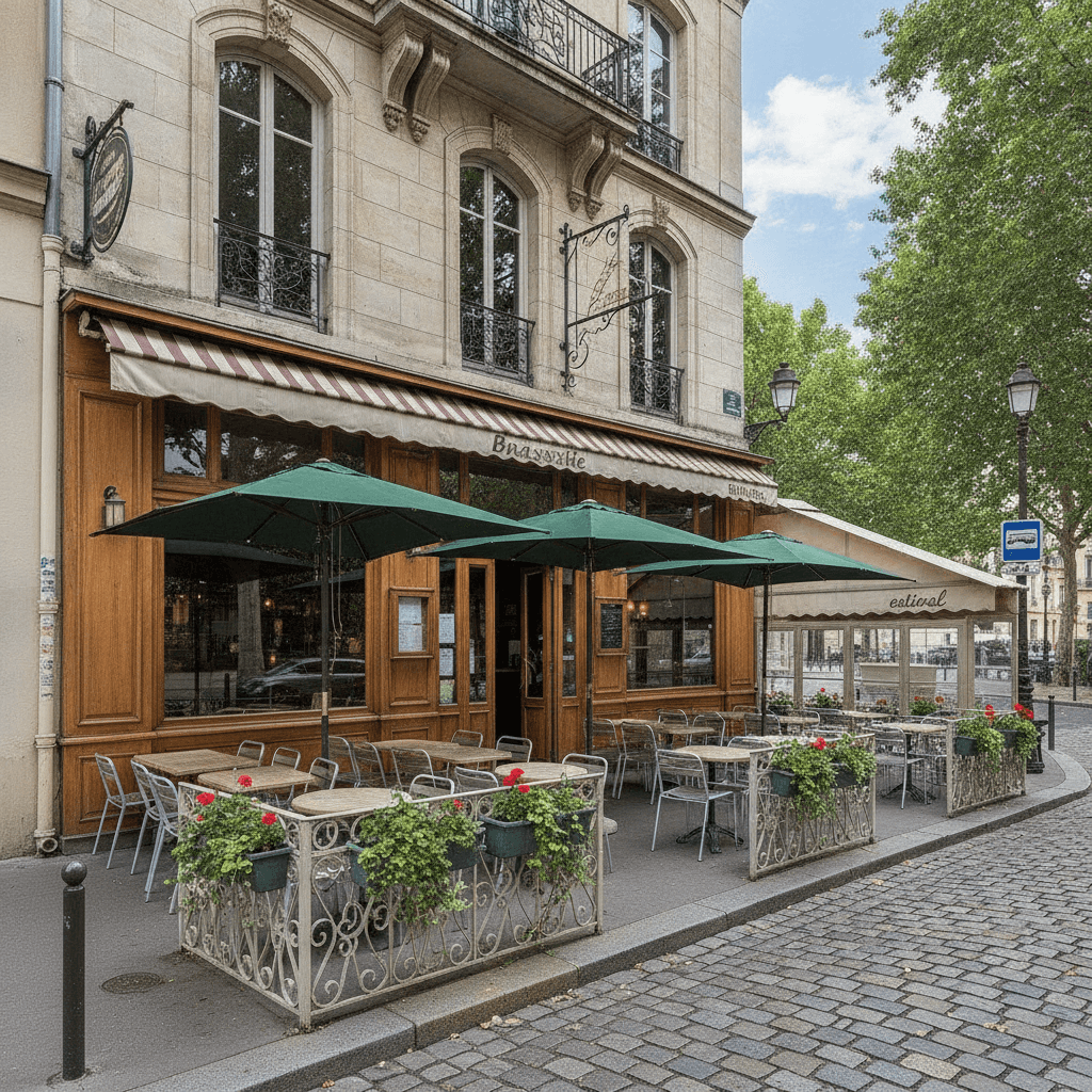 Bar-brasserie 140m² à Lyon : terrasse - licence IV