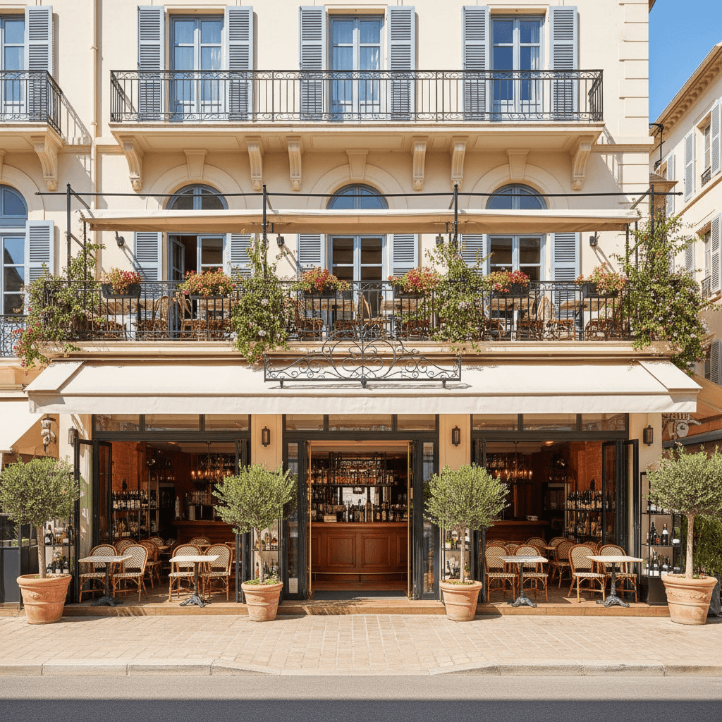 Restaurant 400m² à Cannes : terrasse - licence IV - Image 1