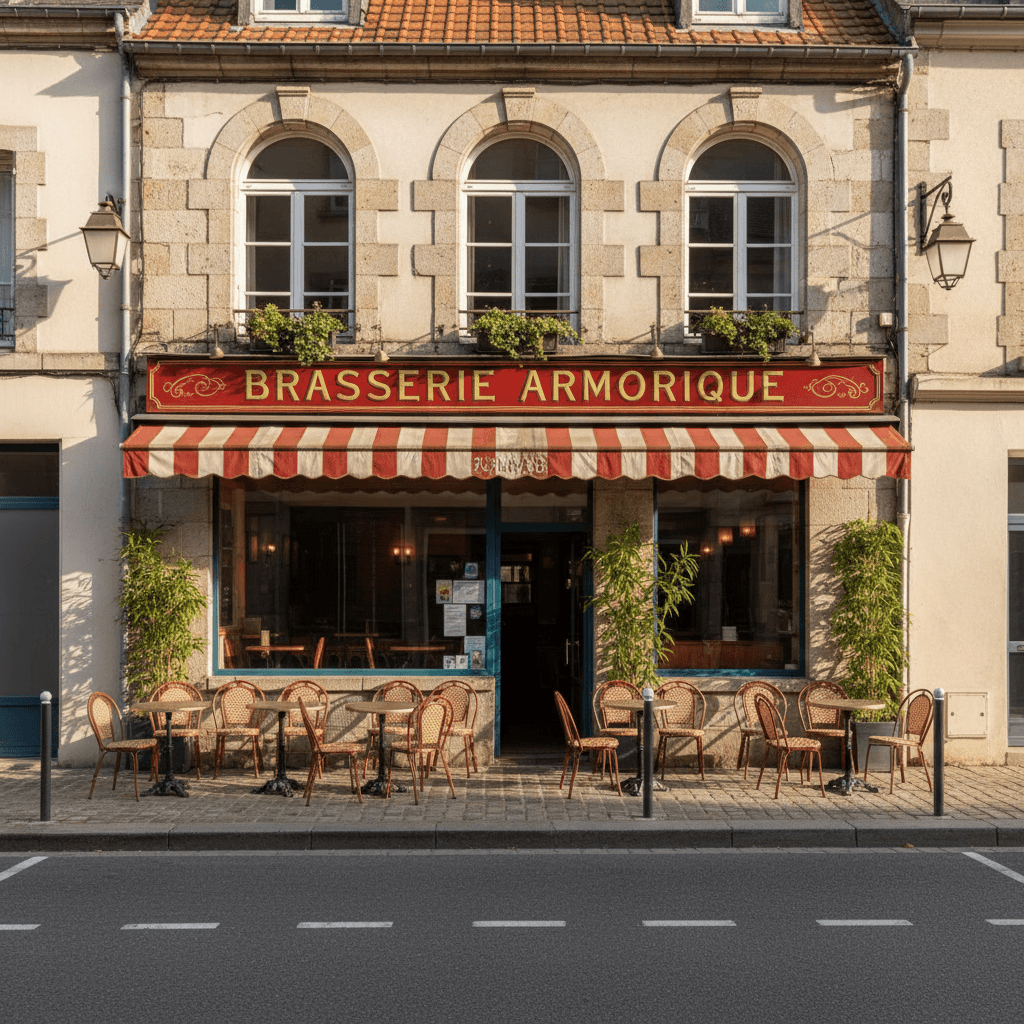 Bar-brasserie 110m² à Quimper : terrasse - licence IV - Image 1