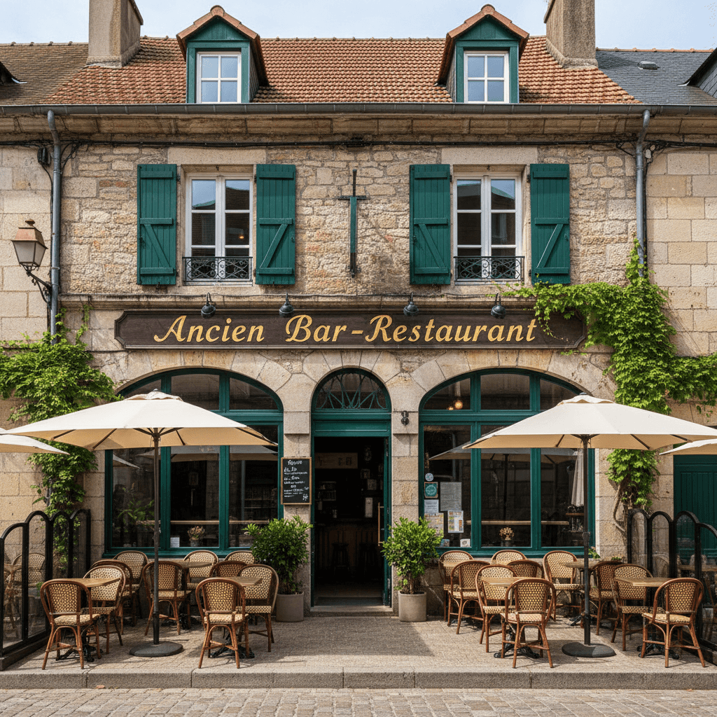 Bar-brasserie 420m² à Saint-Georges-Lagricol : terrasse - licence IV - Image 1
