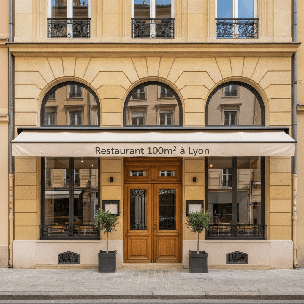 Restaurant 100m² à Lyon : terrasse - licence IV