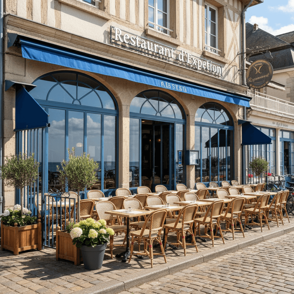 Restaurant à Trouville-Sur-Mer : terrasse - licence IV - Image 1