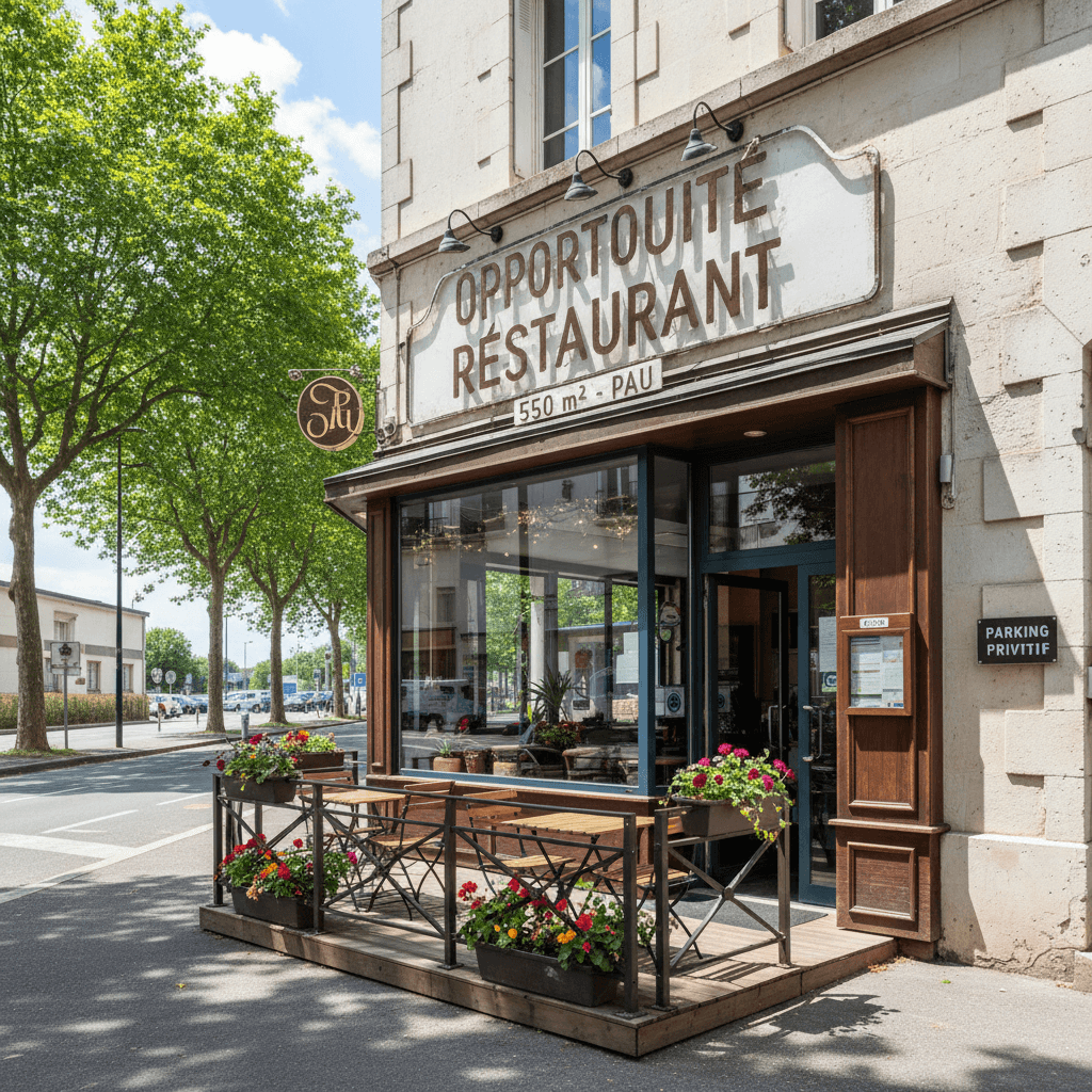 Restaurant 550m² à Pau : terrasse - licence IV - Image 1