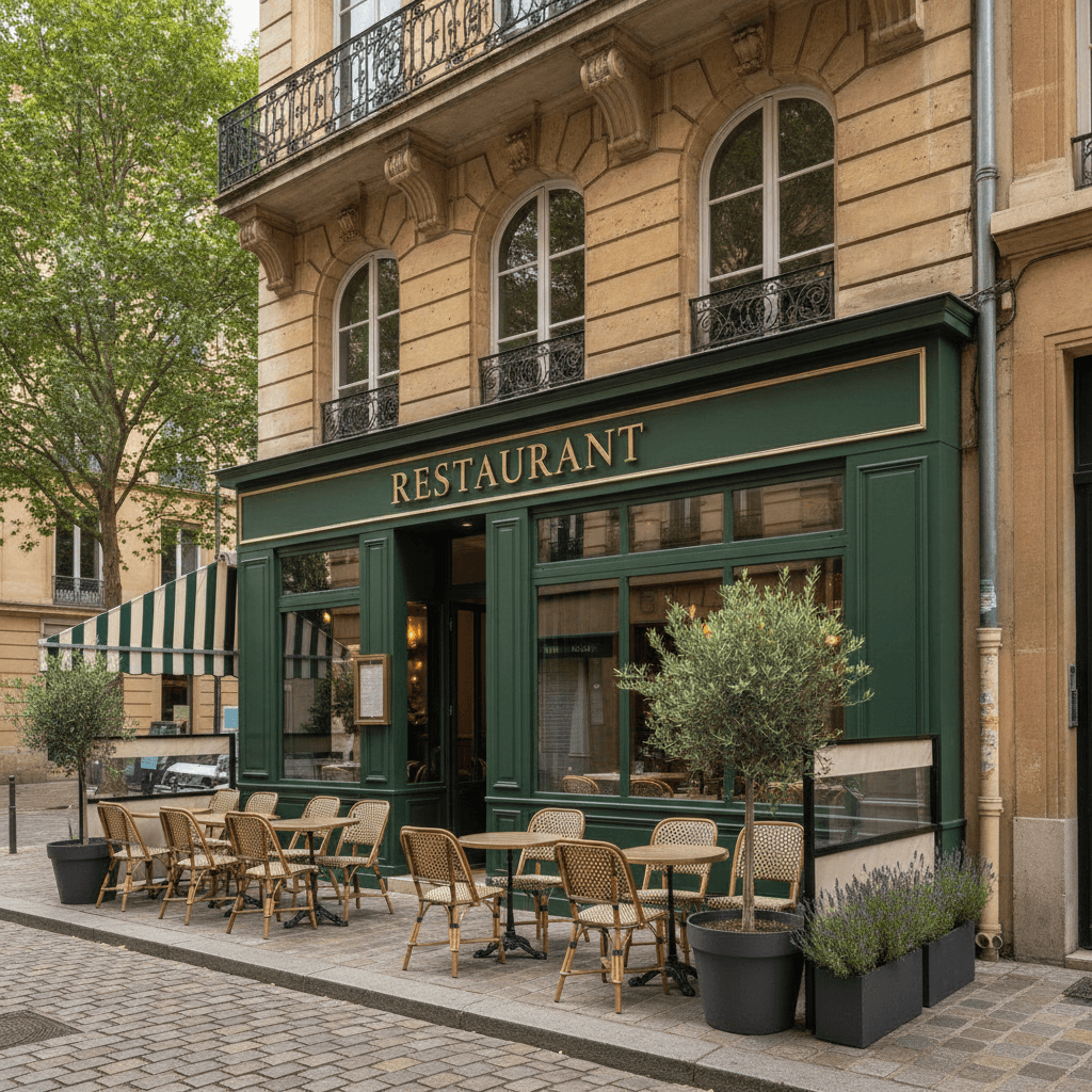 Restaurant 115m² à Lyon : terrasse - extraction