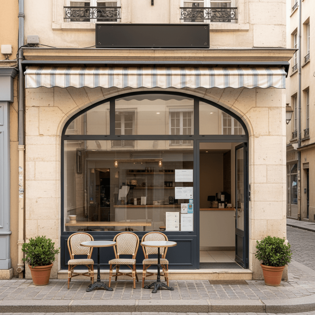 Snack 32m² à Lyon : terrasse - extraction
