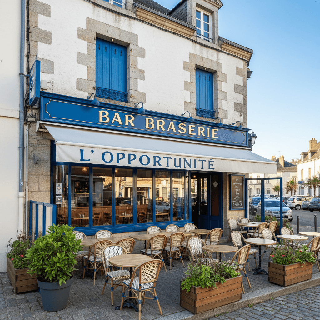 Bar-brasserie à Vannes : terrasse - licence IV - Image 1