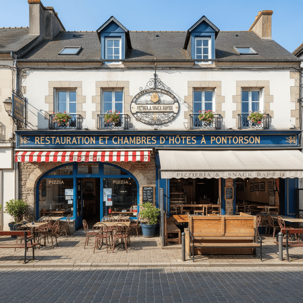 Fast-food 165m² à Pontorson : terrasse - licence IV - Image 1