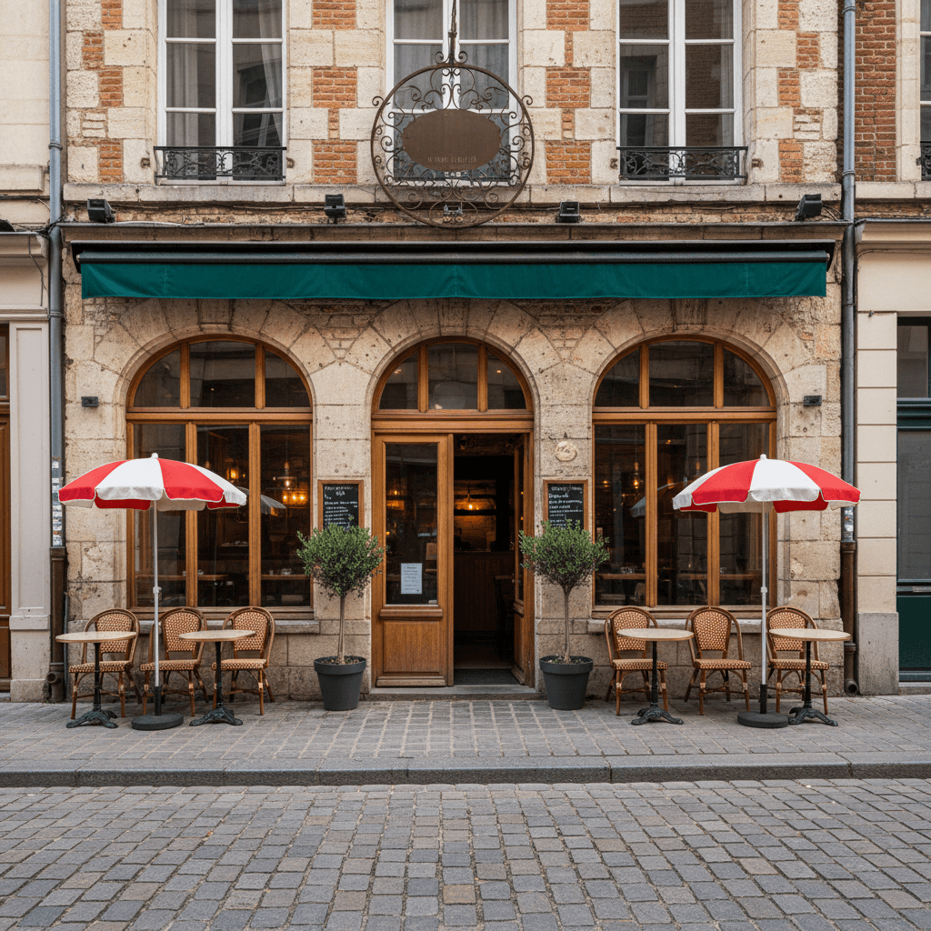 Restaurant 80m² à Lille : terrasse - licence IV