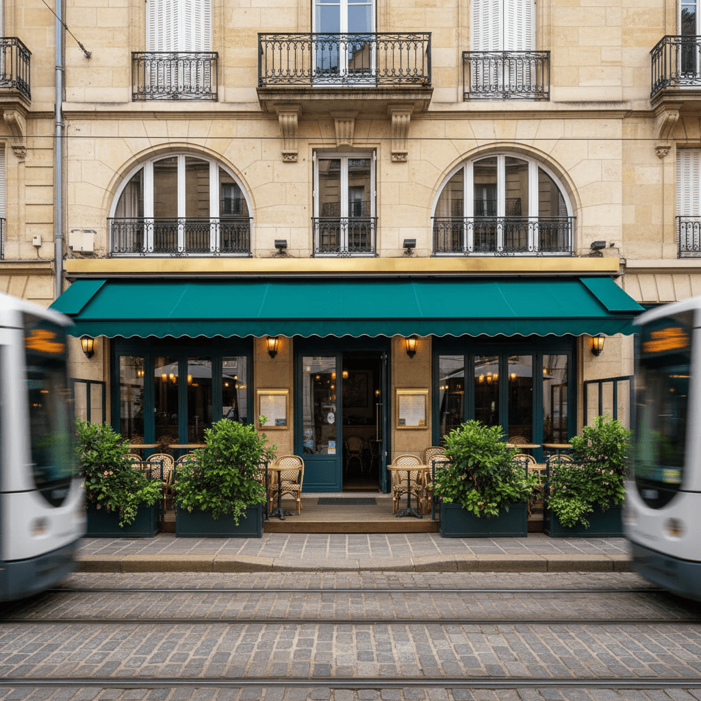 Restaurant 105m² à Bordeaux : terrasse - licence IV