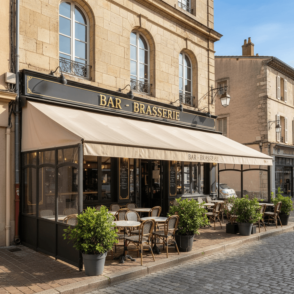 Bar-brasserie 431m² à Le Boulou : terrasse - licence IV - Image 1