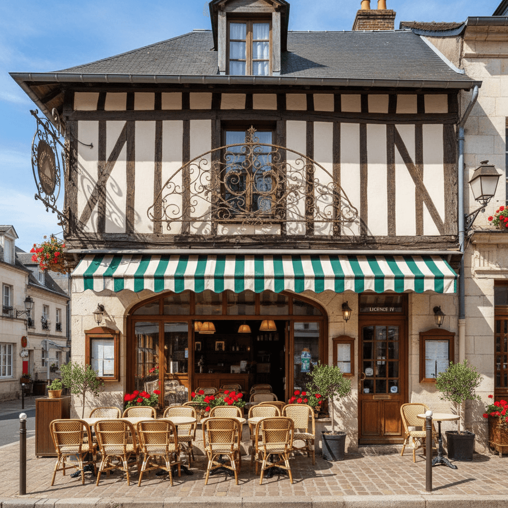 Restaurant à Bernay : terrasse - licence IV - Image 1
