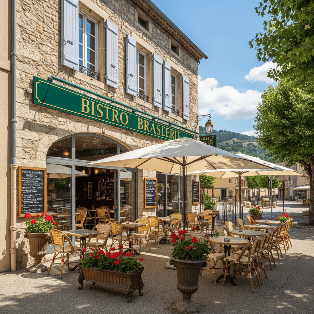 Bar-brasserie 250m² à Digne-Les-Bains : terrasse - licence IV - Image 1