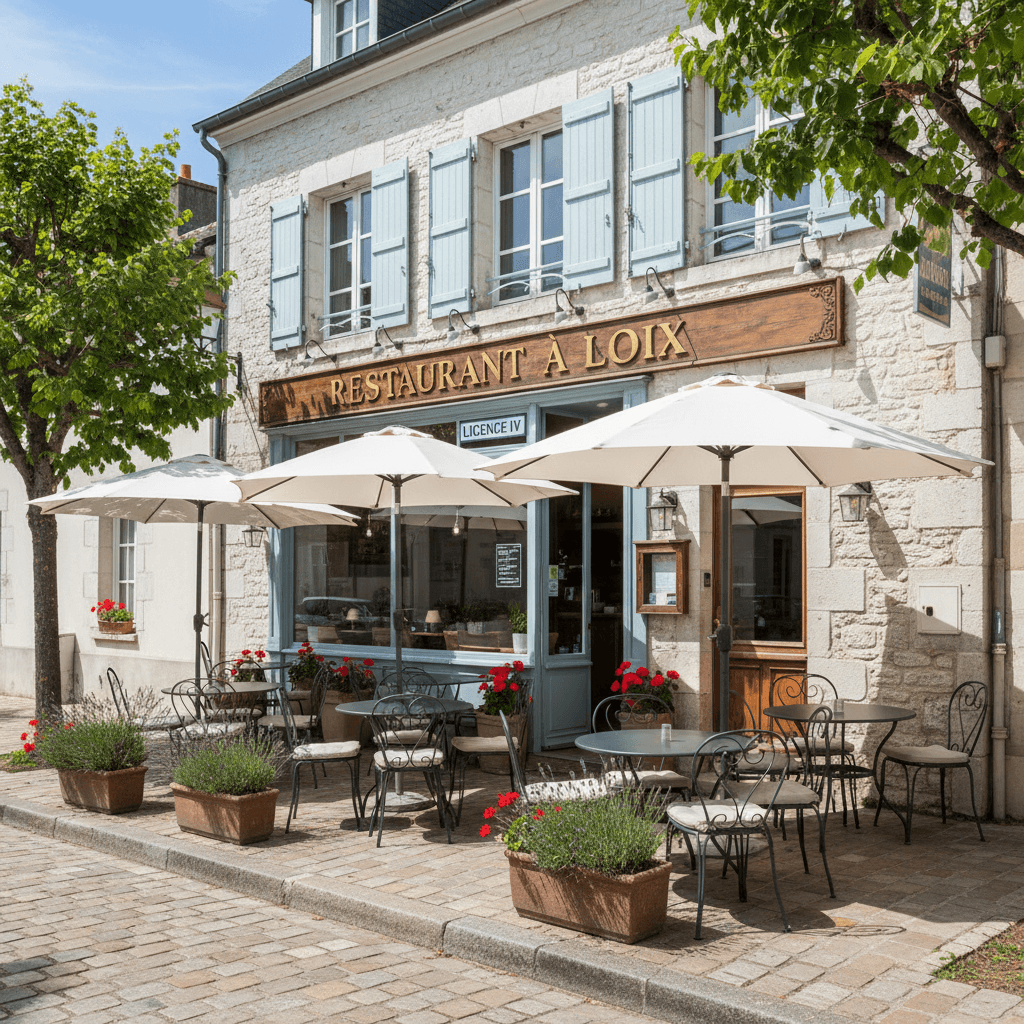 Restaurant à Loix : terrasse - licence IV - Image 1