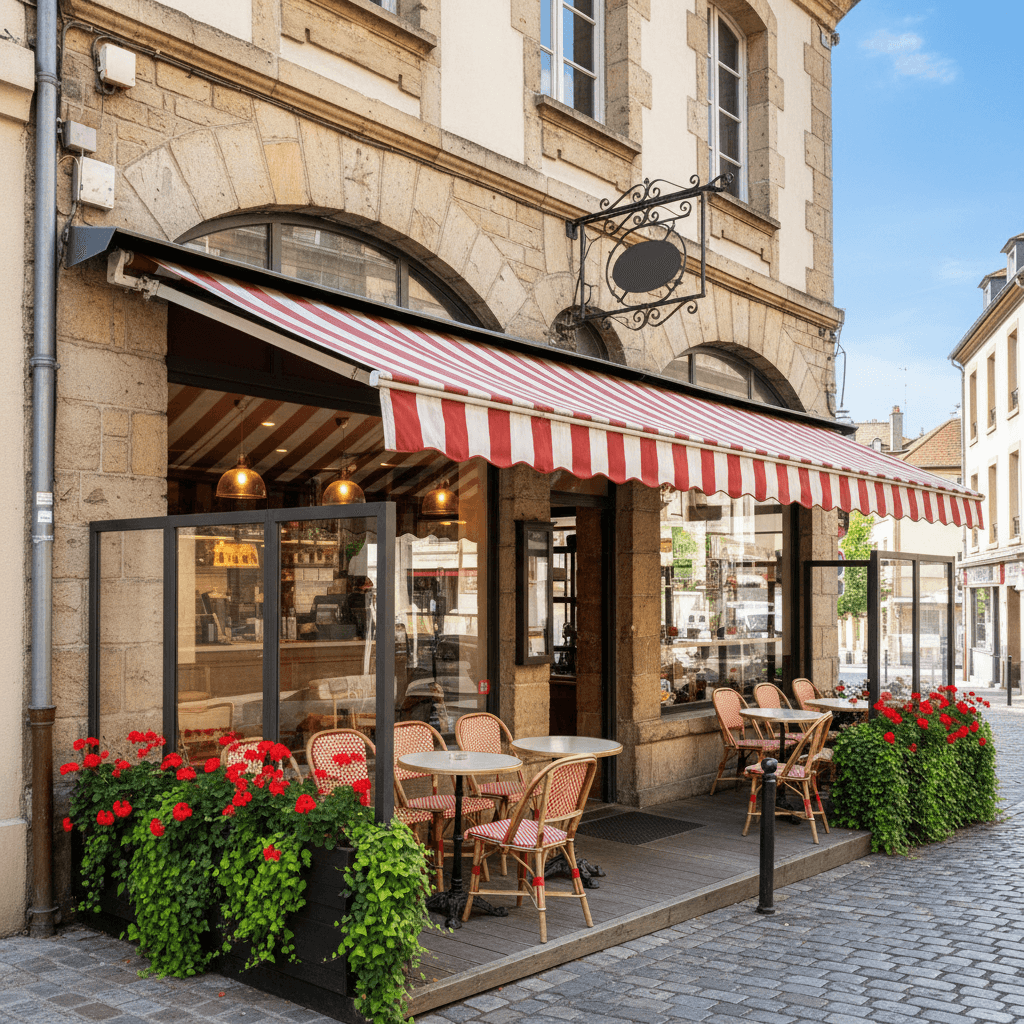 Fast-food 10m² à Grenoble : terrasse