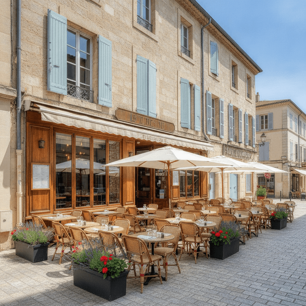 Restaurant 600m² à Nîmes : terrasse - extraction - Image 1