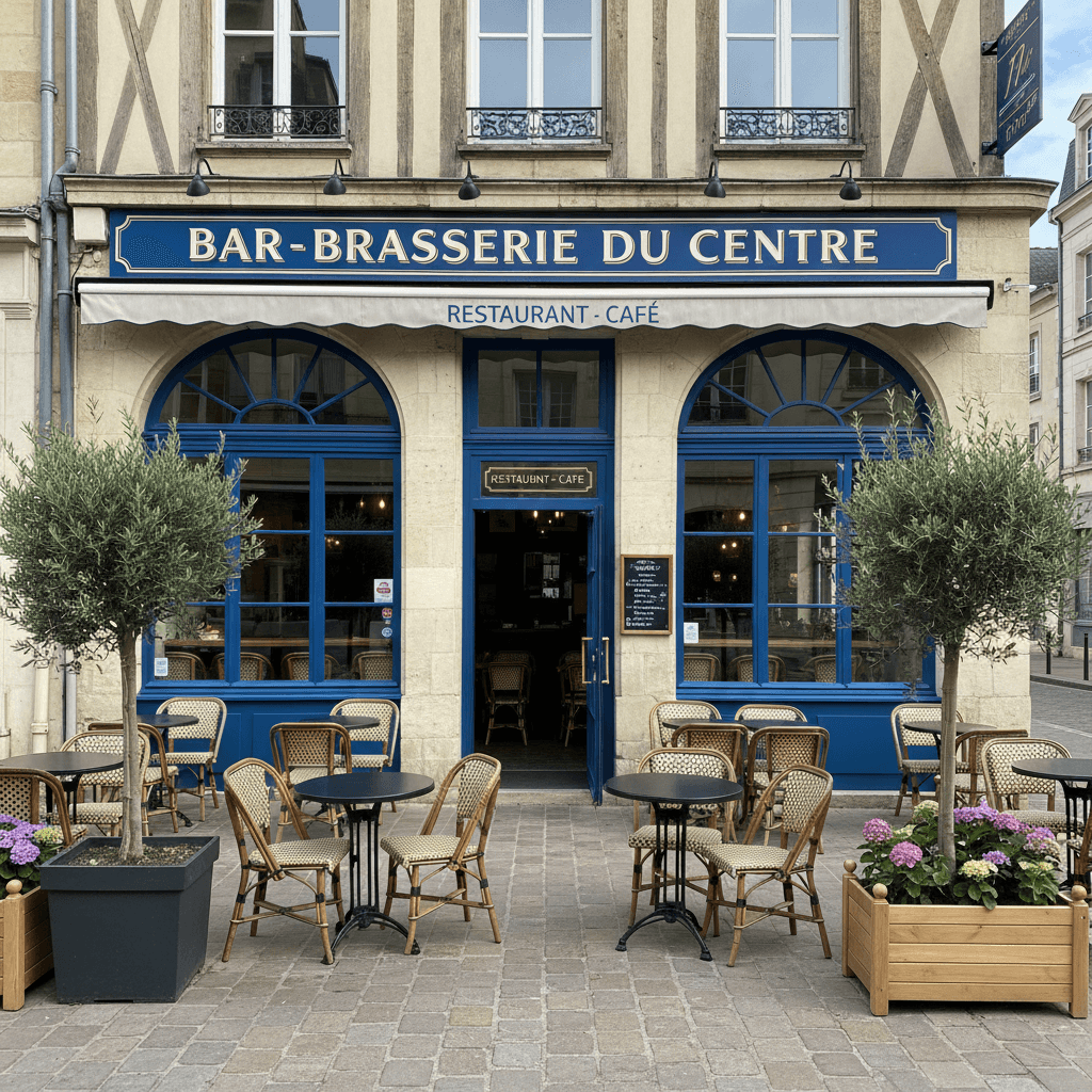 Bar-brasserie à Caen : terrasse - Image 1
