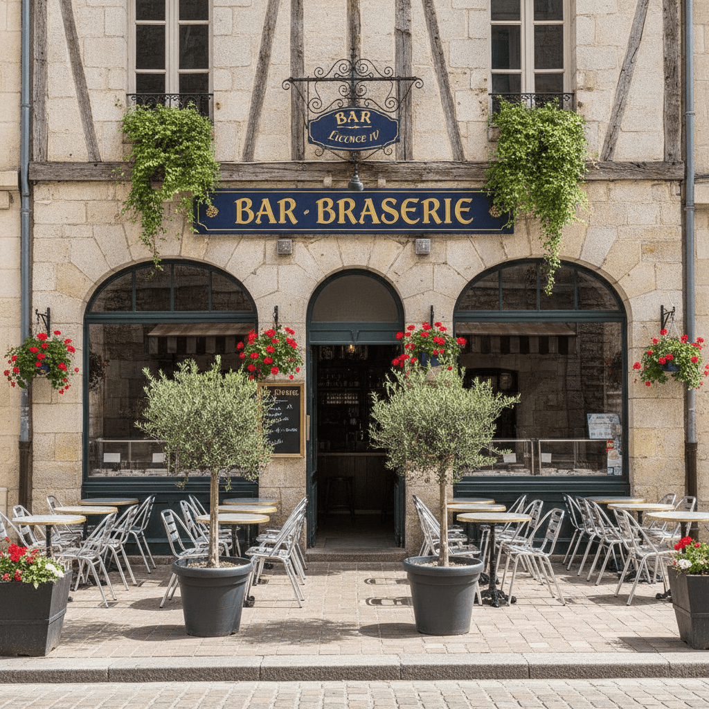 Bar-brasserie 60m² à Brioude : terrasse - licence IV - Image 1
