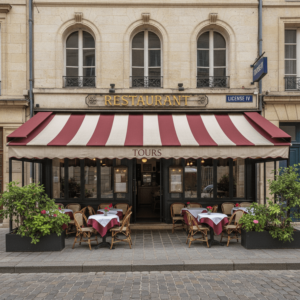 Restaurant à Tours : terrasse - licence IV - Image 1